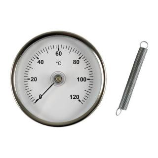 Bimetall-Anlege-Zeigerthermometer 0-120&deg;C, Klasse 2,5 63 mm