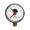 Manometer 3/8" für geschlossene Anlagen, ABS-Gehäuse, rote Marke 2,5 bar 3/8" senkrecht, radial (unten)